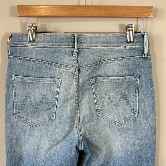 MOTHER The Lace Up Dazzler Ankle Tinge Light Wash High Waist Sz 29 - Picture 6 of 15